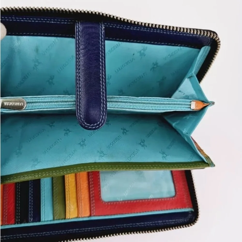 Visconti Black Leather Wallet - Picture 5 of 7